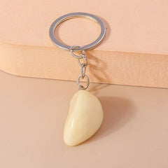 Garlic Keychain Creative Fun Simulation Food Toy Pendant