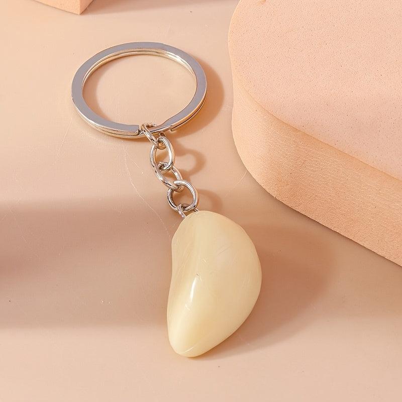 Garlic Keychain Creative Fun Simulation Food Toy Pendant