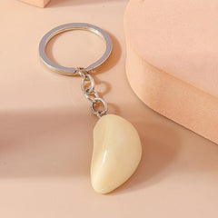 Garlic Keychain Creative Fun Simulation Food Toy Pendant