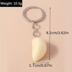 Garlic Keychain Creative Fun Simulation Food Toy Pendant