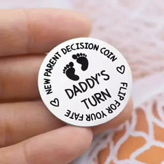 Parenting Decision Making Coins For Newborn Parents 1pc