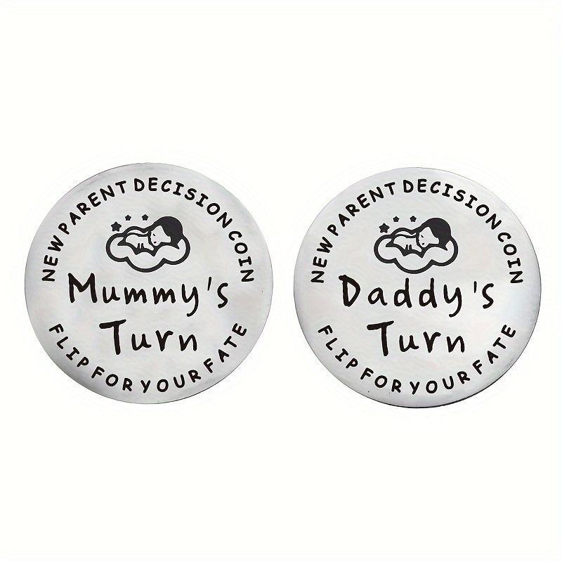 Parenting Decision Making Coins For Newborn Parents 1pc