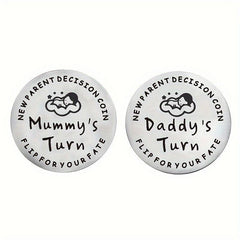 Parenting Decision Making Coins For Newborn Parents 1pc