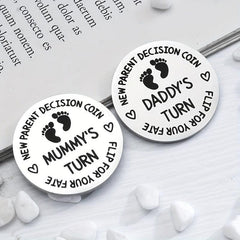 Parenting Decision Making Coins For Newborn Parents 1pc