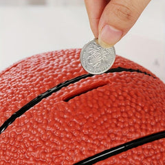 Large Capacity Basketball & Soccer Money Jar for Sports Fans & Boys