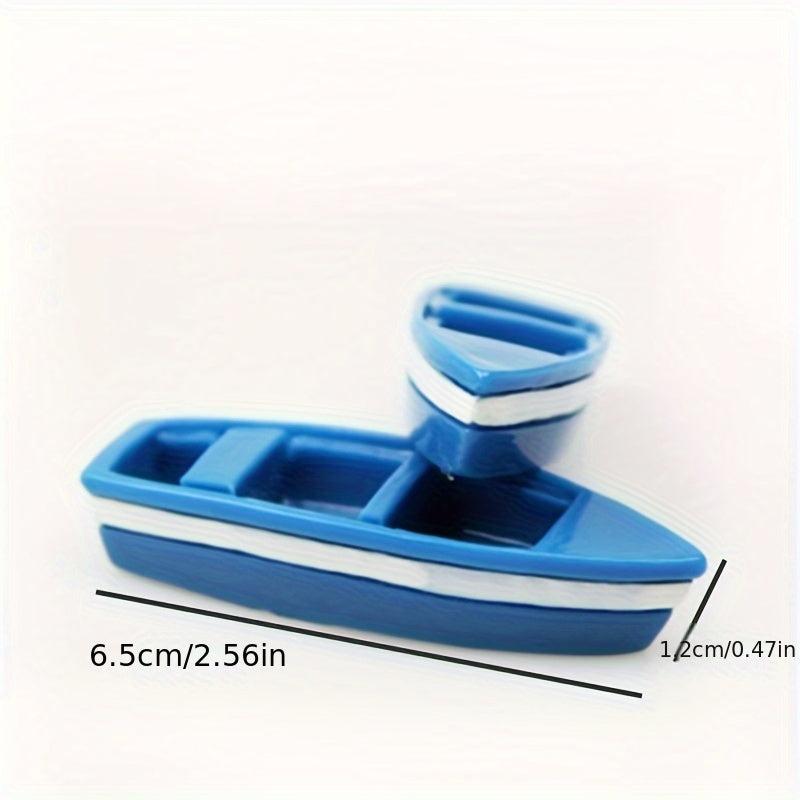 Resin Skull Boat Micro Landscape Beach Scene DIY Props