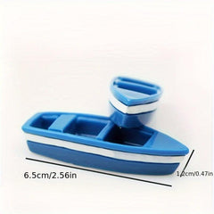 Resin Skull Boat Micro Landscape Beach Scene DIY Props