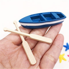 Resin Skull Boat Micro Landscape Beach Scene DIY Props