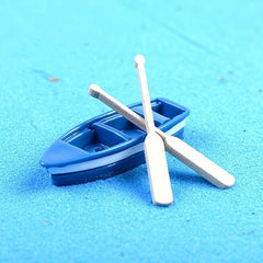 Resin Skull Boat Micro Landscape Beach Scene DIY Props