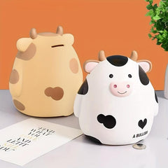 Large Capacity Creative Cow Piggy Bank Cartoon Desktop Ornaments Birthday Gift