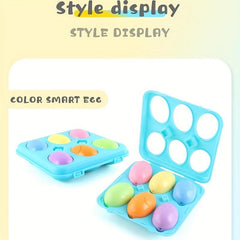 6Pcs Baby Matching Eggs Toy Early Educational Toy Shape And Recognition Toys