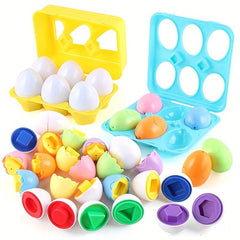 6Pcs Baby Matching Eggs Toy Early Educational Toy Shape And Recognition Toys
