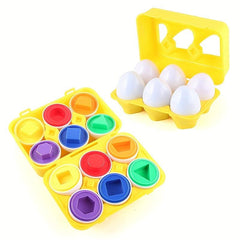 6Pcs Baby Matching Eggs Toy Early Educational Toy Shape And Recognition Toys