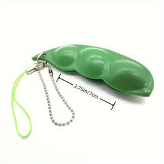 5pcs Fidget Toys Bundle Edamame Beans Keychain Stress Adult Toy