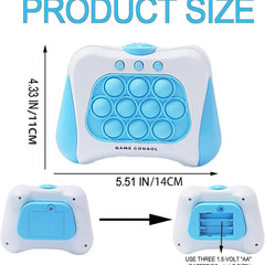 Handheld Bubble Game Toy Light & Sound Press Pop Fidget Sensory Toy