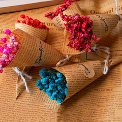 Retro Small Flower Bundle Dried Flower Mini Flower Bundle Accessories Art Party