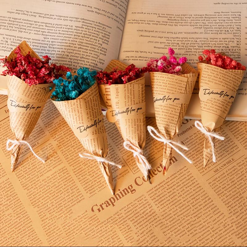 Retro Small Flower Bundle Dried Flower Mini Flower Bundle Accessories Art Party