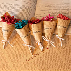 Retro Small Flower Bundle Dried Flower Mini Flower Bundle Accessories Art Party