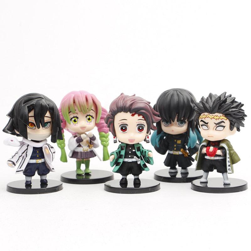 10 Models Hand Cartoon Character Figurines Collectible Toys Car Ornaments