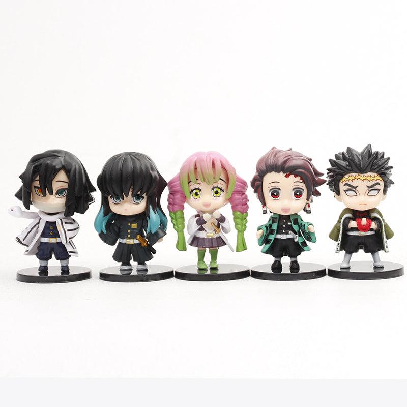 10 Models Hand Cartoon Character Figurines Collectible Toys Car Ornaments