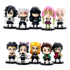 10 Models Hand Cartoon Character Figurines Collectible Toys Car Ornaments