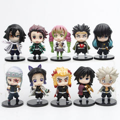 10 Models Hand Cartoon Character Figurines Collectible Toys Car Ornaments