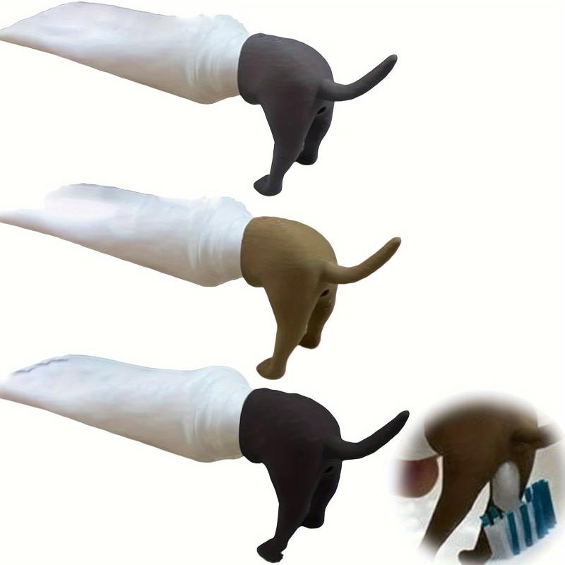 Pooping Dog Butt Toothpaste Topper Funny Gift