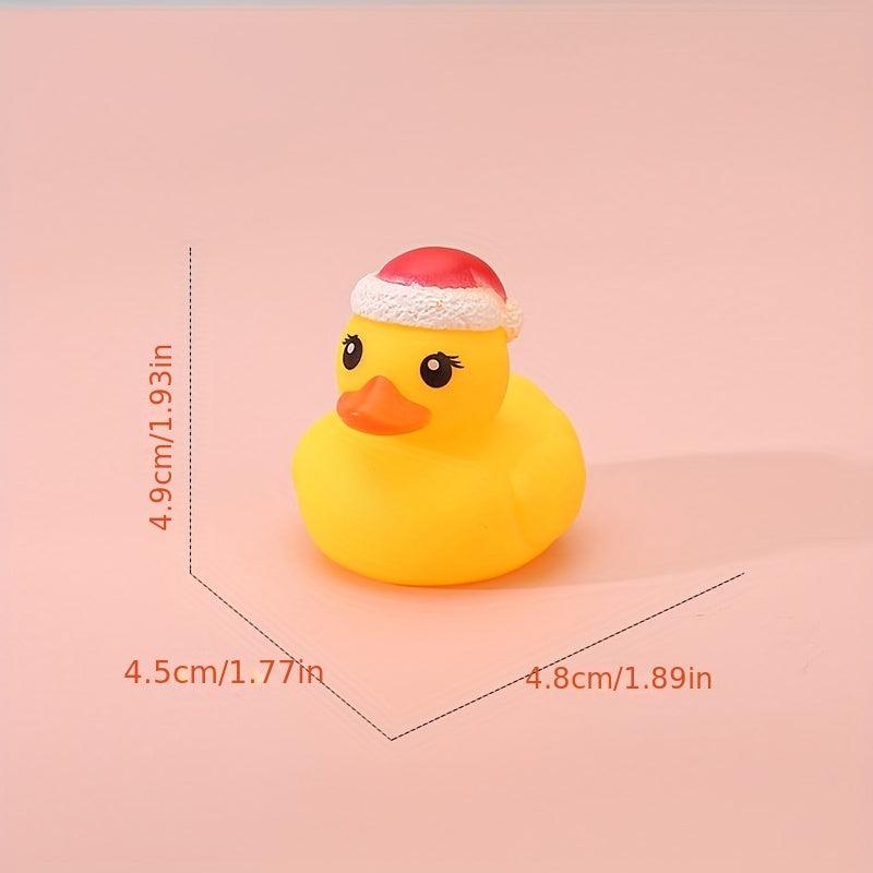 6pcs Colorful Christmas Duck Toy - Bath and Pool Activities Toy