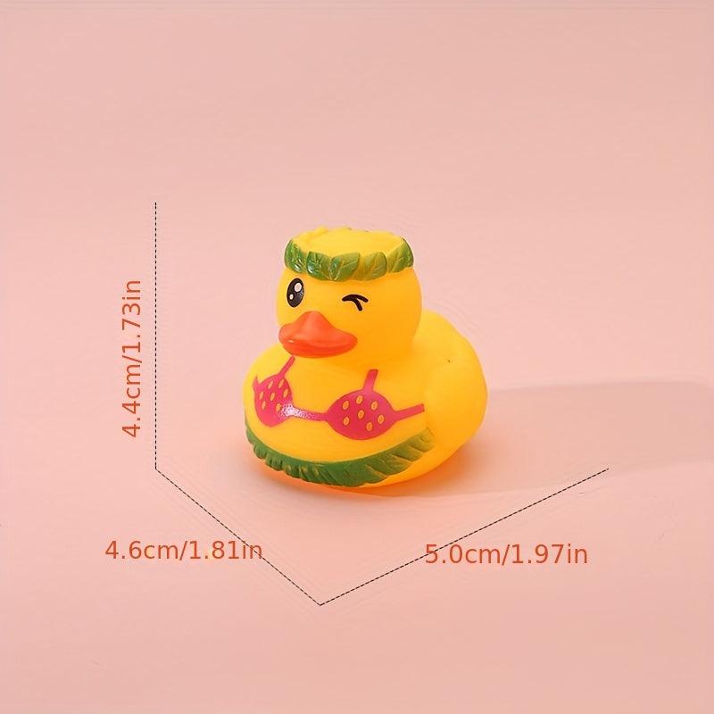 6pcs Colorful Christmas Duck Toy - Bath and Pool Activities Toy