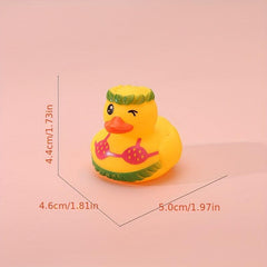 6pcs Colorful Christmas Duck Toy - Bath and Pool Activities Toy