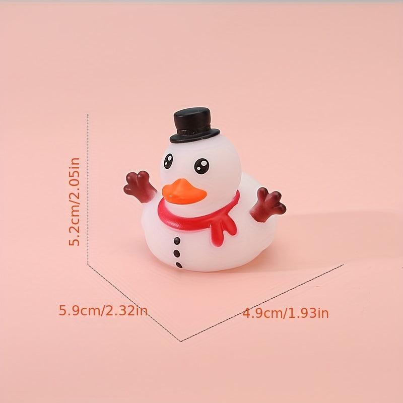 6pcs Colorful Christmas Duck Toy - Bath and Pool Activities Toy