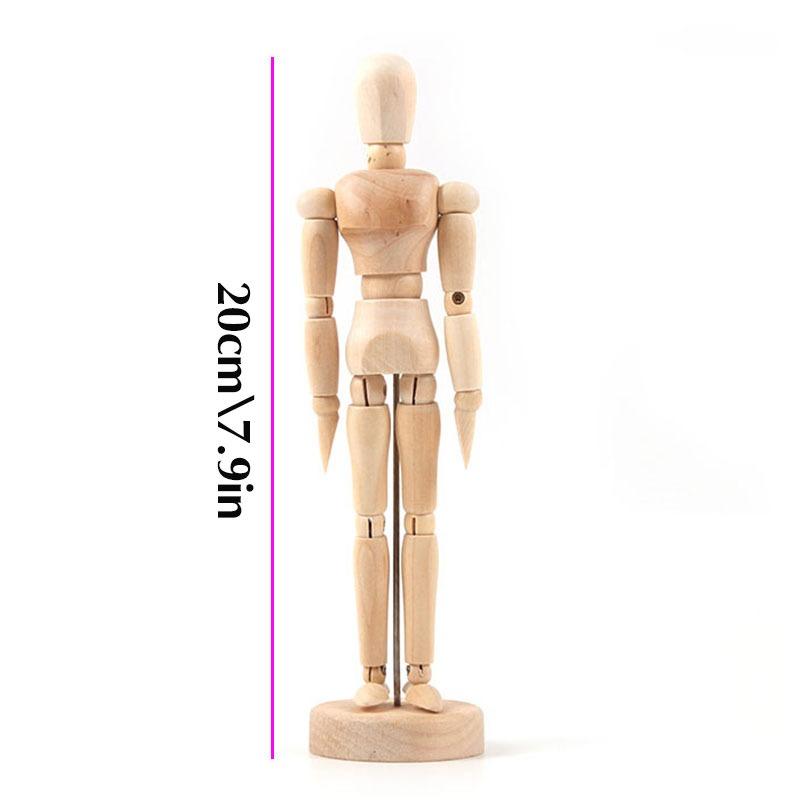 Wooden Hand Body Draw Action Toys Drawing Sketch Mannequin Model
