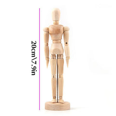 Wooden Hand Body Draw Action Toys Drawing Sketch Mannequin Model