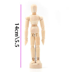Wooden Hand Body Draw Action Toys Drawing Sketch Mannequin Model