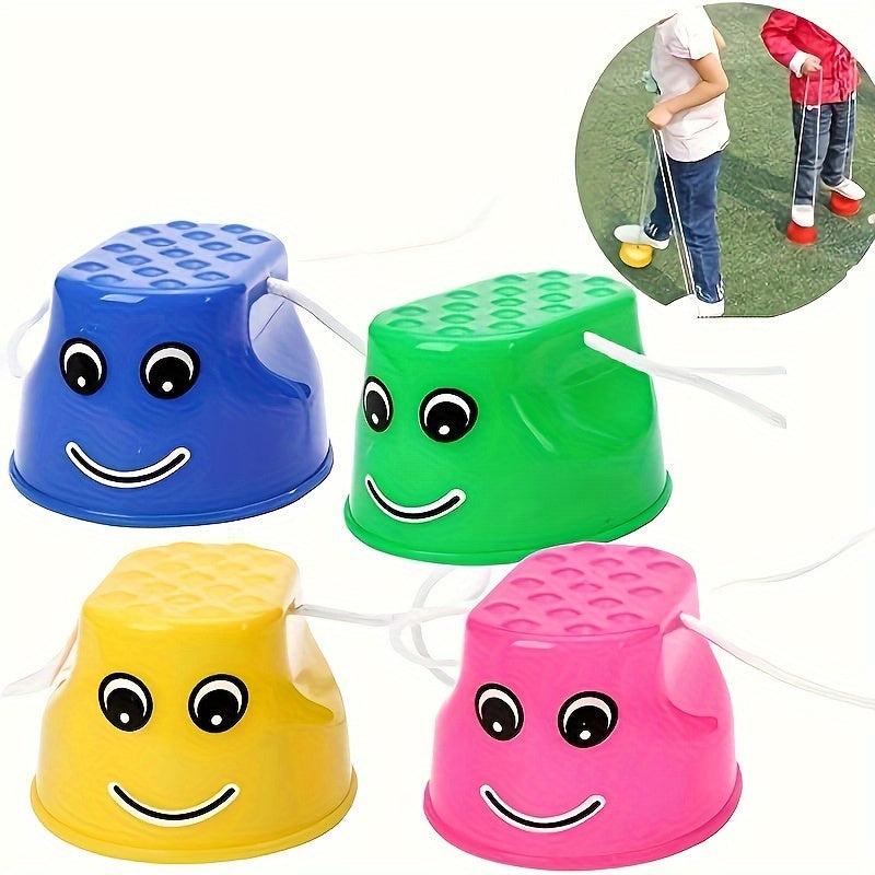 2pcs Bucket Stilts Kid Stilt Walking Cup Children Stepper Toy