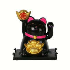 Solar Powered Waving Hand Cat Good Luck Fortune Ornament