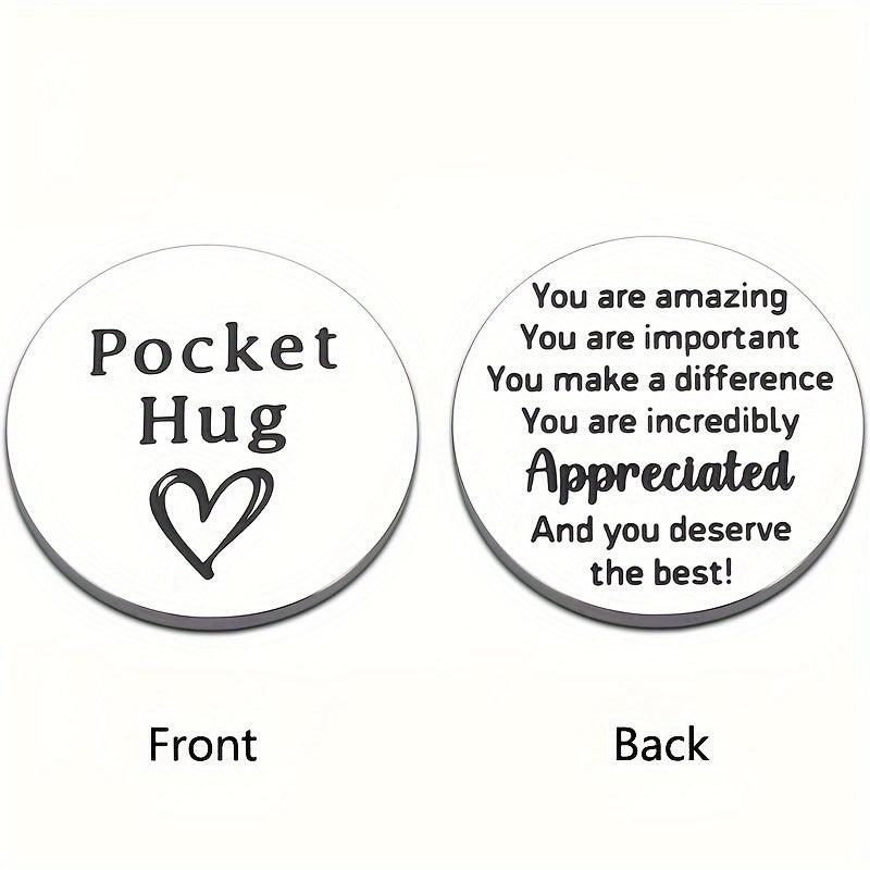 Motivational Pocket Hug Back To School Kids Birthday Daughter Valentine Wedding
