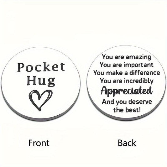 Motivational Pocket Hug Back To School Kids Birthday Daughter Valentine Wedding
