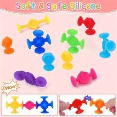 18 Pcs Suction Cup Toys for Kids Toddlers