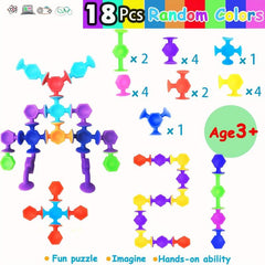 18 Pcs Suction Cup Toys for Kids Toddlers