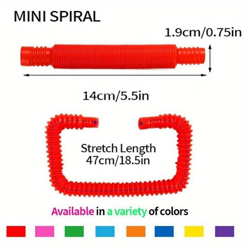 8pcs Pop Tubes Sensory Toys for Kids, Fidget Toddler Travel Toy Idea