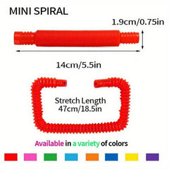 8pcs Pop Tubes Sensory Toys for Kids, Fidget Toddler Travel Toy Idea