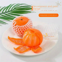 Orange Pinch Funny Decompressing Toy Vent Stress Tricky Game