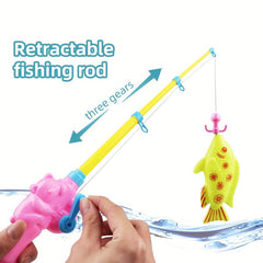 Magnetic Fishing Game with Inflatable Pool for Kids