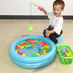 Magnetic Fishing Game with Inflatable Pool for Kids