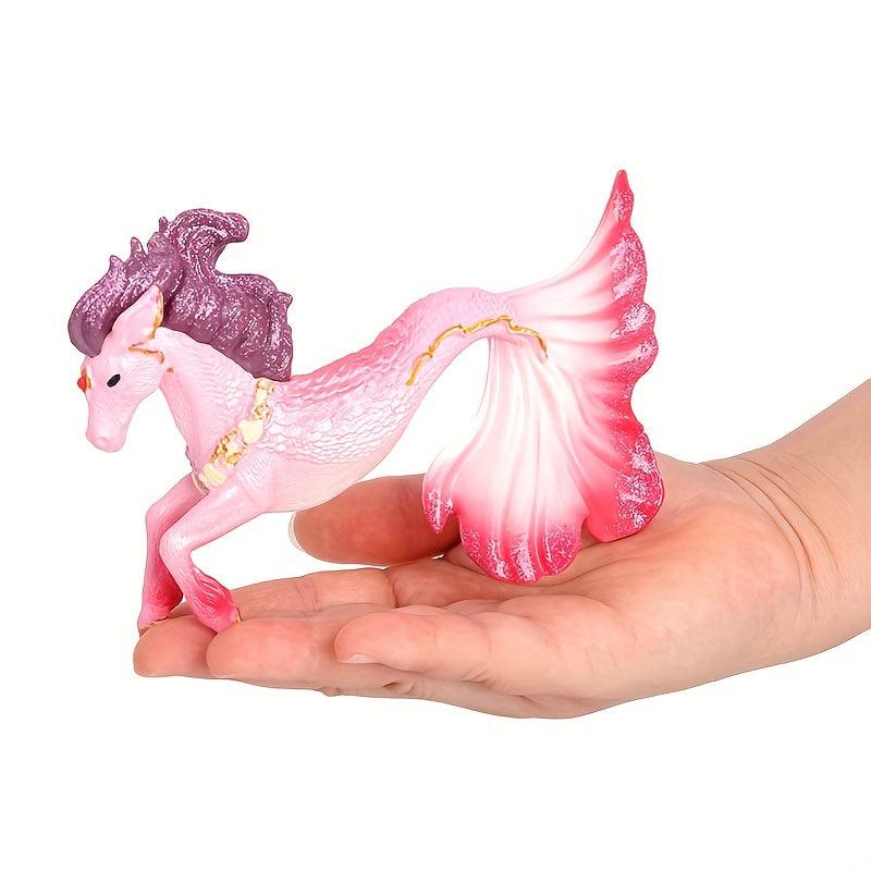 Marine Elf Seahorse Mount Underwater Unicorn Sea Animal Toys