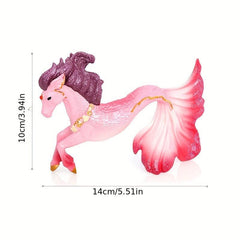 Marine Elf Seahorse Mount Underwater Unicorn Sea Animal Toys