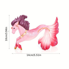 Marine Elf Seahorse Mount Underwater Unicorn Sea Animal Toys