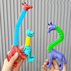 Creative Decompression Telescopic Tube Dinosaur DIY Giraffe Toy