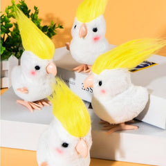 Parrot Clockwork Toy Jumping Wind Up Cockatoo Model Classic Bird Toys